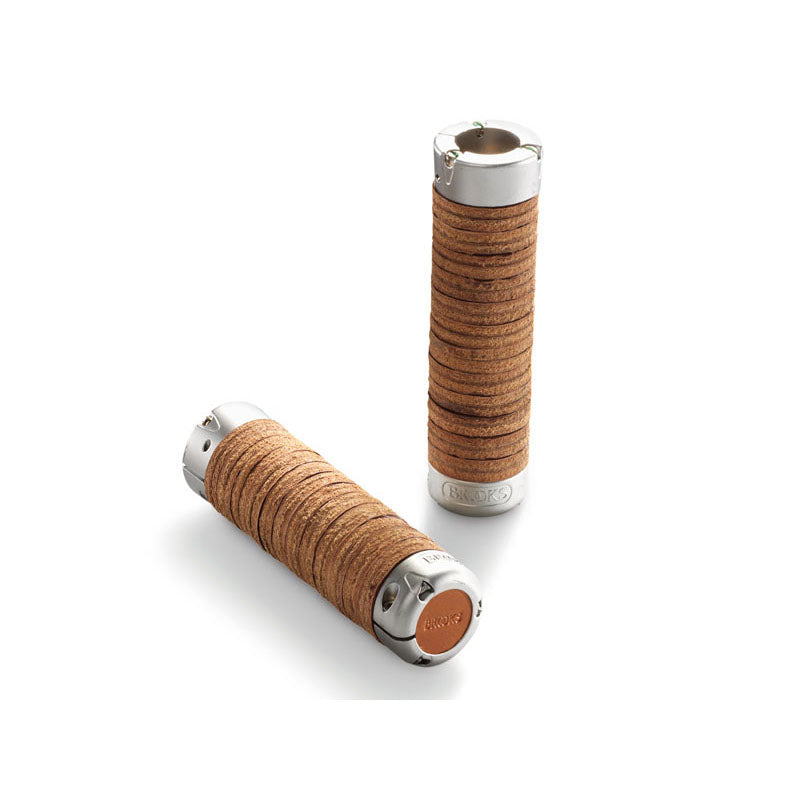 Brooks Plump Leather Grips - Honey