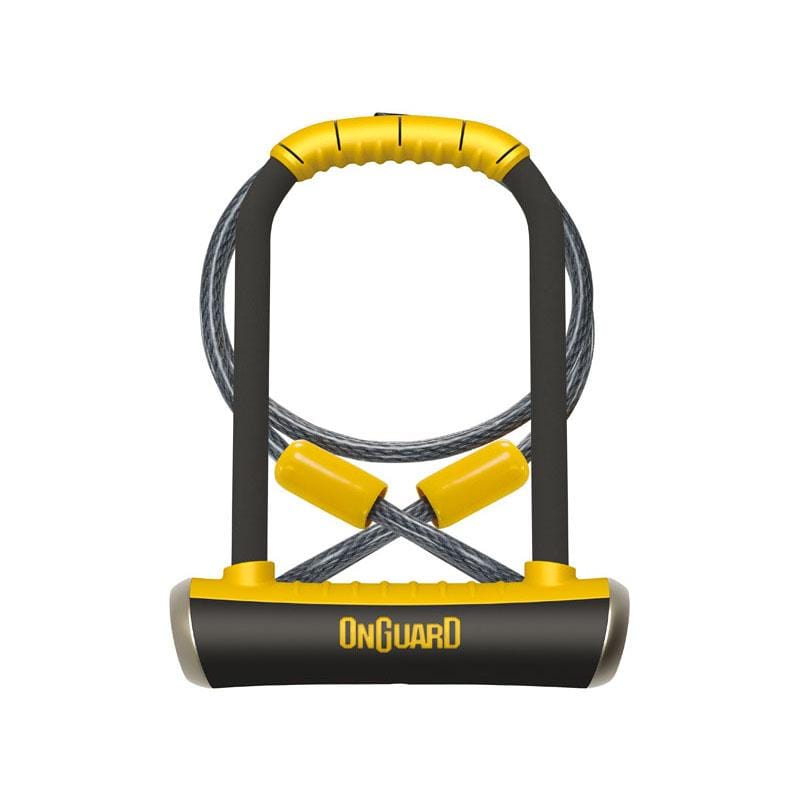 Bike Lock, OnGuard Pitbull U-lock and Cable combo 8005