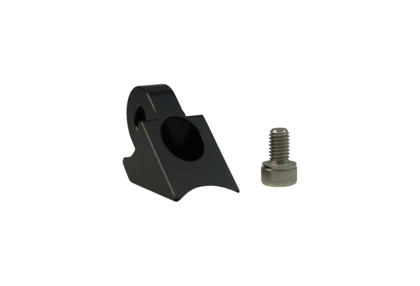 Black universal CNC mount for bullet bicycle light