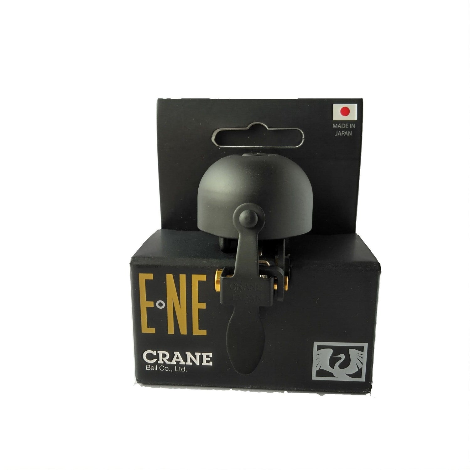 All Black E-NE Crane bell in box