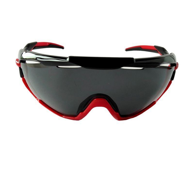 BRN RX01 Sunglasses smoke lense red frame
