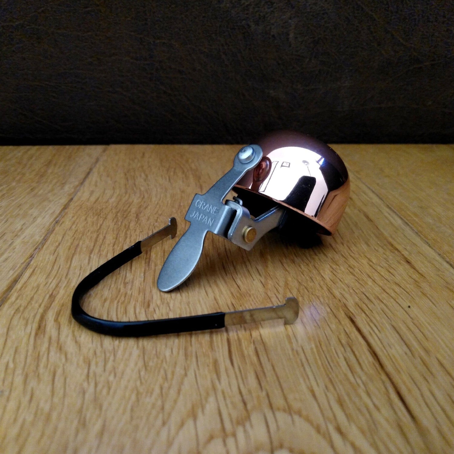 Crane Copper E-NE bike bell with clamp band mount