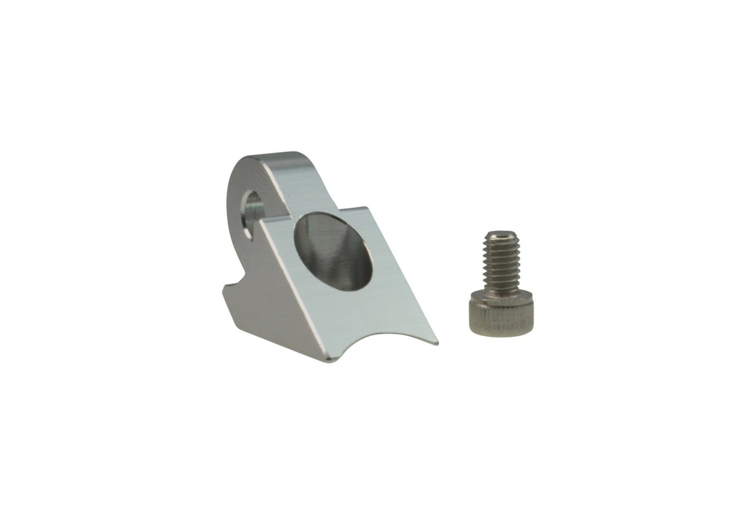 Silver CNC universal mount for bullet light