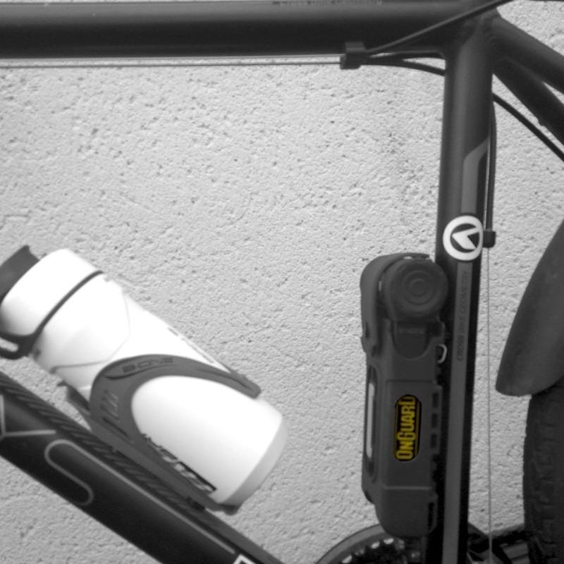 OnGuard Folding Bike Lock on bike