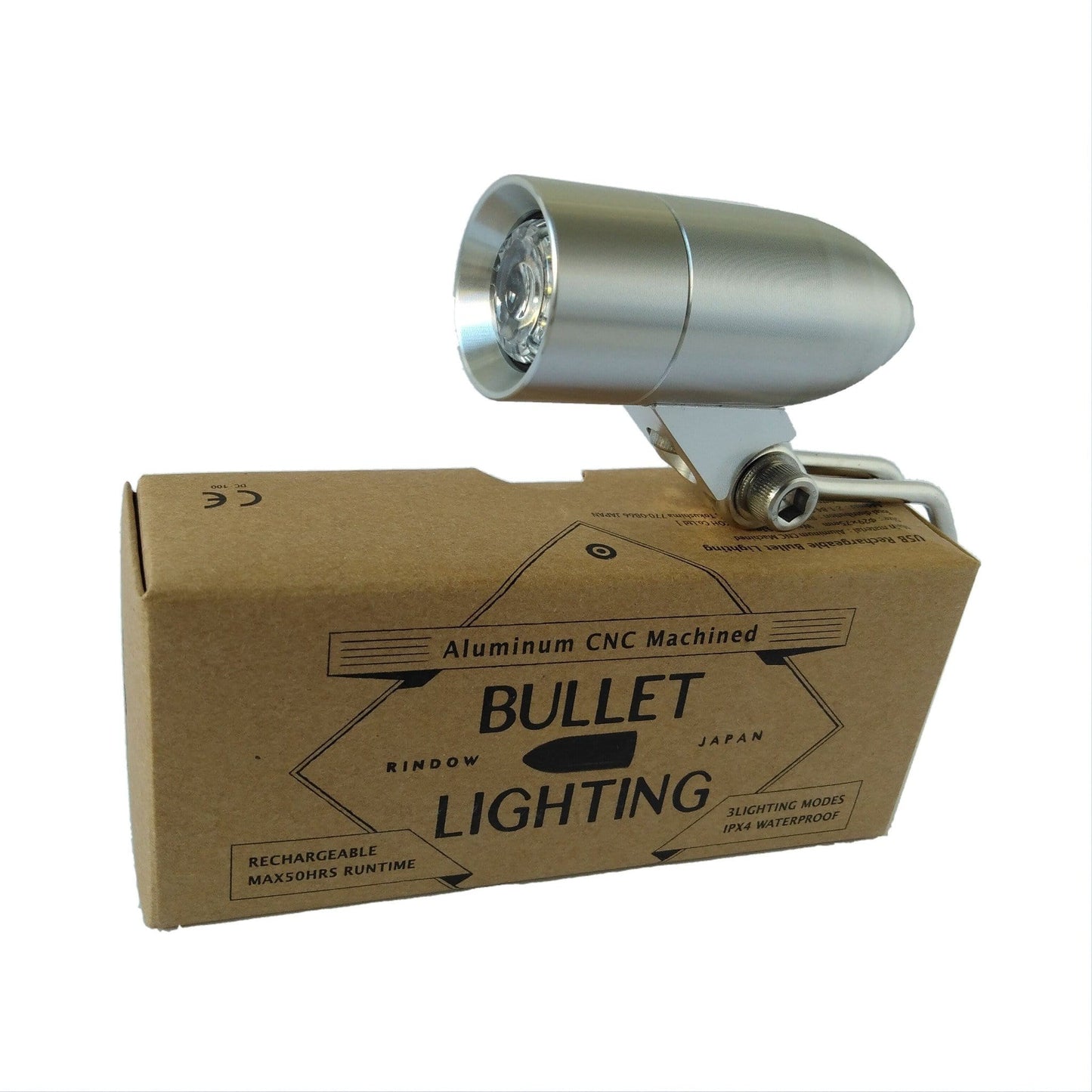Rindow Bullet Lighting bike light on retail box
