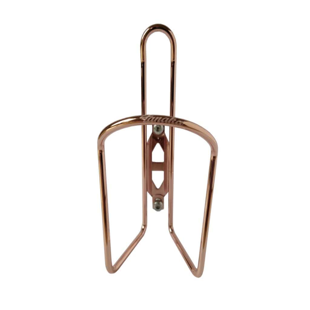 Tanaka Duralumin Bicycle Bottle Cage Copper Colour Front view
